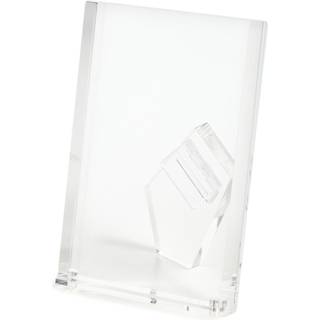 Tizo Design Vertical 4x6 Lucite Picture Frame Holdbar 1 tommer tyk klar Lucite & Magnetic Closure Elegant & Practical Boutique Quality Photo Fram