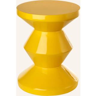 POLSPOTTEN Seating - 'Zig Zag' stool, yellow in Yellow Synthetic material