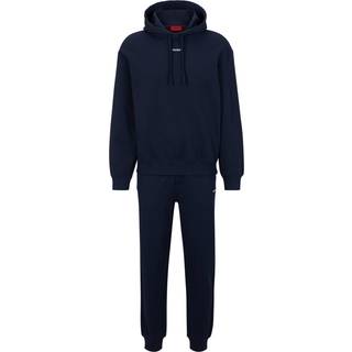 Joggingbukser med relaxed fit og kontrastfuldt logo