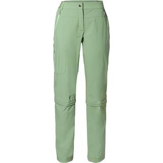 Vaude Women's Farley Stretch Capri T-Zip Pants III Zip off-bukser Damer størrelse 36 - Regular farve grøn