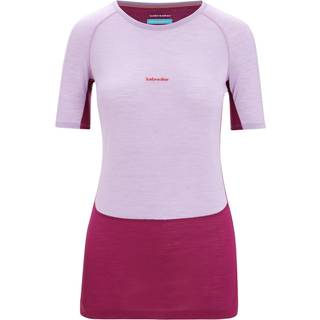 Icebreaker Women's 125 Zoneknit™ Short Sleeve Crewe Purple Gaze/Go Berry/Cb, M