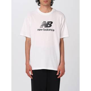 New Balance Essentials Stacked Logo SS Tee Str. L Hvid