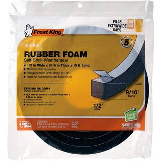 Frost King tilg?ngelig R930H svamp gummi skumb?nd 9/16-tommer sort 1/2 """" W 9/16 """" T