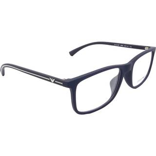 Emporio Armani EA3135F Asian Fit 5692 55 Briller Mænd Blue - Blue Rubber - 55mm