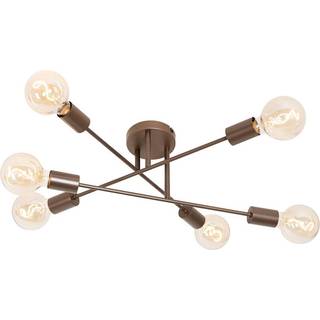 Industriel loftslampe mørk bronze 6-lys - Sydney