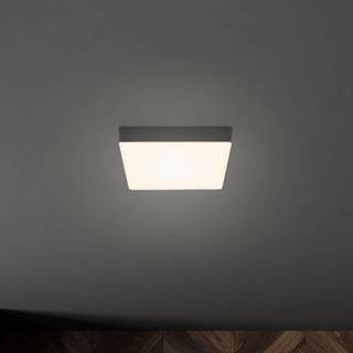 Flame LED-loftslampe, 15,7 x 15,7 cm, sort