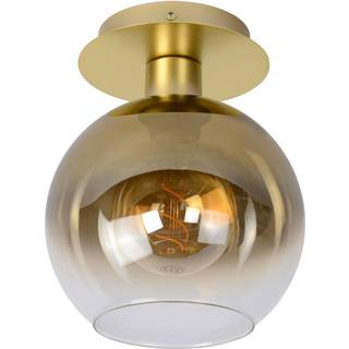 Marius loftlampe, guld, 1 lyskilde, glas