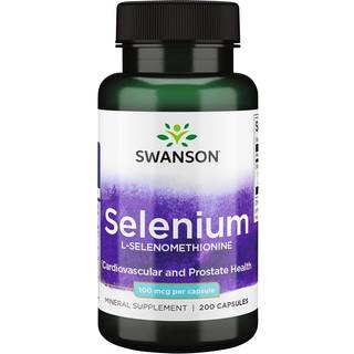 Selen (L-Selenmethionin), 100 mcg - 200 kapsler