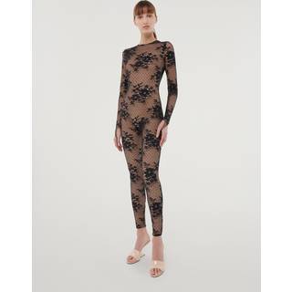 Wolford x N21 Pattie lace-paneled jumpsuit - multicoloured - M