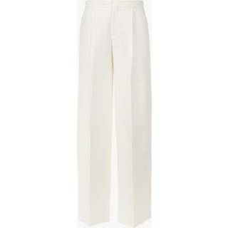 ChloÃ© Mid-rise straight linen pants - white - XXS