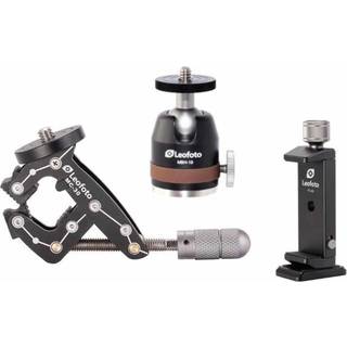 Leofoto Pocket Clamp MC-30 + Kit incl. Mini Ballhead 19 + Smartphone Holder