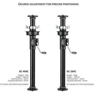 Leofoto GC-364C Crank center column for 75 mm removable tripod plates