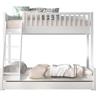 Køjeseng med udtræksseng Scott – hvid