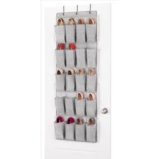 Whitmor Over Door Shoe Organizer - 20 Sektion - Rumfarvet grå