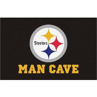 Fanmats 14357 Pittsburgh Steelers Man Cave Starter Mat Accent Rug - 19in. x 30in. | Sports fan heminredning matta och skräddarsydd matta