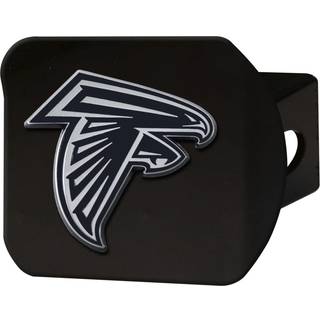 Atlanta Falcons NFL Black Metal Hitch Cover med 3D Chrometeam -logo af Fanmats - Unikt støbt design - Nem installation på lastbil SUV -bil - Idee