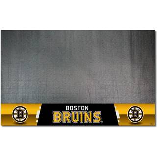 Fanmats 14226 Boston Bruins Vinyl Grill Mat - 26in. x 42in. - Deck Patio Protective Mat | Olieflamme og UV -resistent
