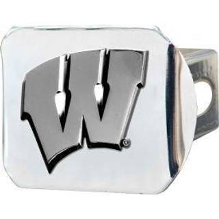 Fanmats NCAA University of Wisconsin Badgers Chrome Hitch Cover 3.4 """" X4 """"