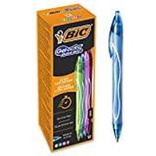 Bic gel -ocity hurtig t?r gelbl?kpenner - forskellige farver kasse med 12