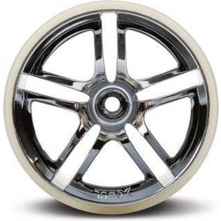 Traxxas 5572 Wheels Twin-Spoke 2.8" Chrome (2)