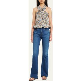 Veronica Beard Drey floral cotton halterneck top - multicoloured - XL