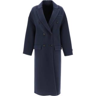 Brunello Cucinelli Double-breasted wool and cashmere coat - blue - S