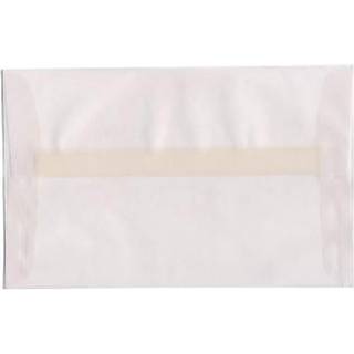 Jampapir A10 Gennemsigtig Vellum Invitation Konvolutter - 6 x 9 1/2 - Klar - 50/pakke