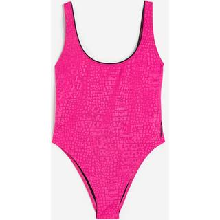 FLU3NTE Thin Strap Swimsuit Pink
