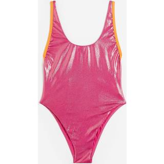 FLU3NTE Thin Strap Swimsuit Pink