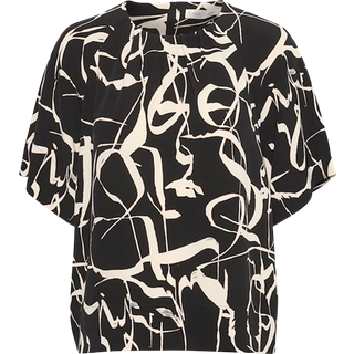 PaileyIW Bluse, Poetic Scrible Black, 44