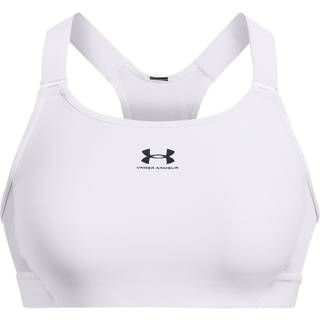 HeatGear® Armour High Women's Sports Bra White / Jet Gray S