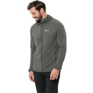 Jack Wolfskin Men's Kolbenberg Hooded Full Zip Gecko Green, S