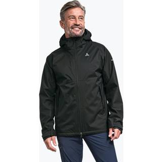 Schöffel Herren Regenjacke schwarz unifarben