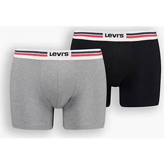 Levis 2-pak Men Sportswear Logo Boxer Brief - Grey/Black - XX-Large