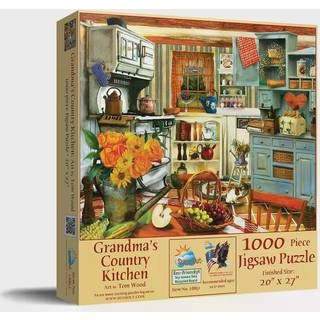 SunSout Inc - Grandmas Country Kitchen - 1000 PC Jigsaw Puzzle By Artist: Tom Wood - F?rdig st?rrelse 20 """" X 27 """" - MPN# 28851