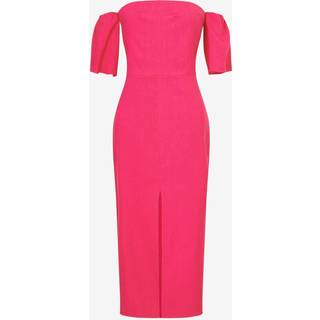 Isabel Marant Stony off-shoulder midi dress - pink - XXS