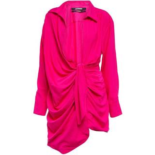 Jacquemus La Robe Bahia tie-detail minidress - pink - S