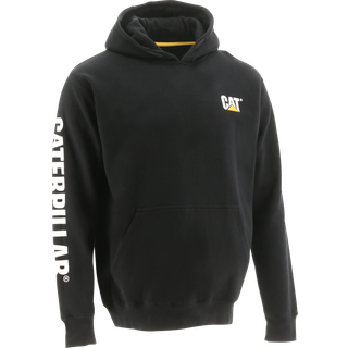 Caterpillar Men's Trademark Banner Hooded Sweatshirt (almindelige og store & h?je st?rrelser) Sort 3x stor