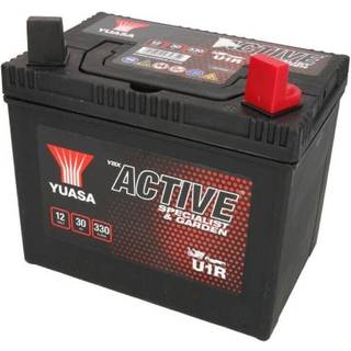 GS Yuasa GS-U1R 12V 30Ah 330A  Batteri til bl.a. Havetraktor + Pol til højre