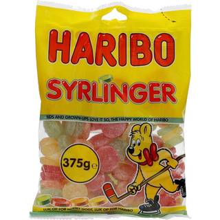 Haribo Syrlinger 375 g.