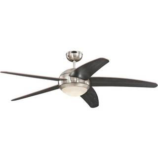 Westinghouse Bendan ventilator med lys, sølv