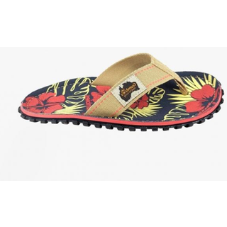 Gumbies Unisex Islander Denim Hibiscus, 42