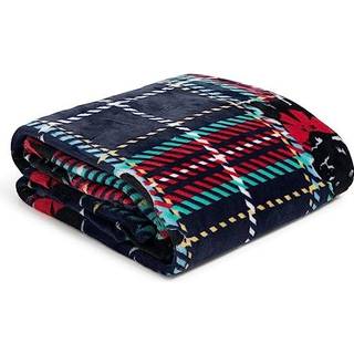 Vera Bradley Women's Fleece Plush Throw Tæppe Scottie Dog 80 X 50