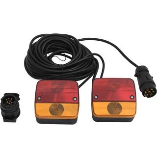 trailerlygter 2 stk. 10,5x5x9,5 cm 12 V klassisk pære rød