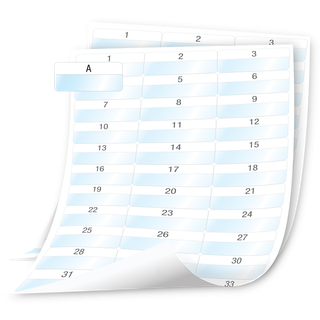 DYMO XTL Laminated Wire/Cable Wrap Sheet Labels, 54x23mm