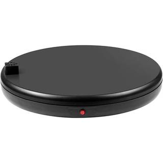 Puluz 45 cm roterende pladespiller med strømstik - Sort