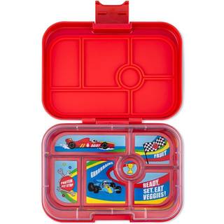 Yumbox Original Bento Madkasse Rød/racerbil Med 6 Rum