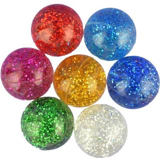 Hoppebolde Ø 4,5 cm - Glitter, 3 stk
