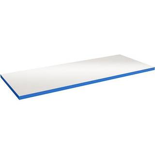 Bordplade 40 mm 1500 x 800 mm Grå HPL Blå ABS kant