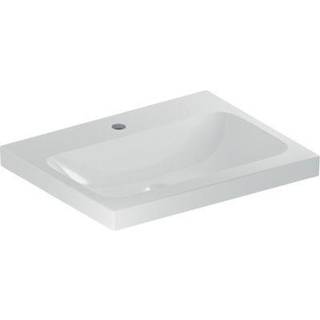 Geberit iCon Light håndvask: B=60cm, T=48cm, Hanehul=Midtpå, Overløb=Uden, Hvid